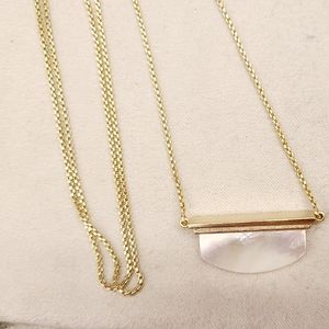 Kendra Scott Park Lane "MYRTLE" Necklace w/ Genuine pearl